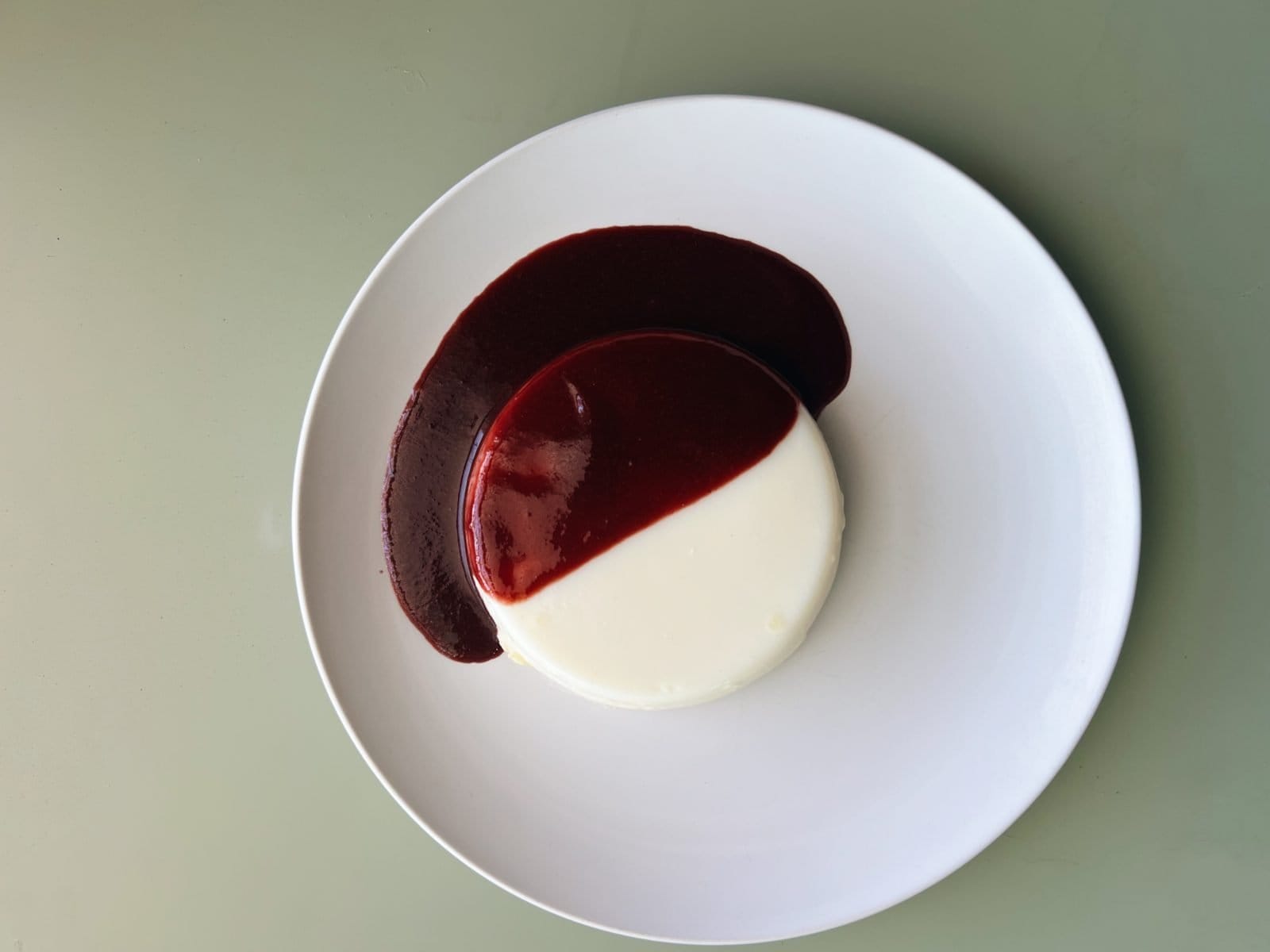 panna cotta cherry sauce