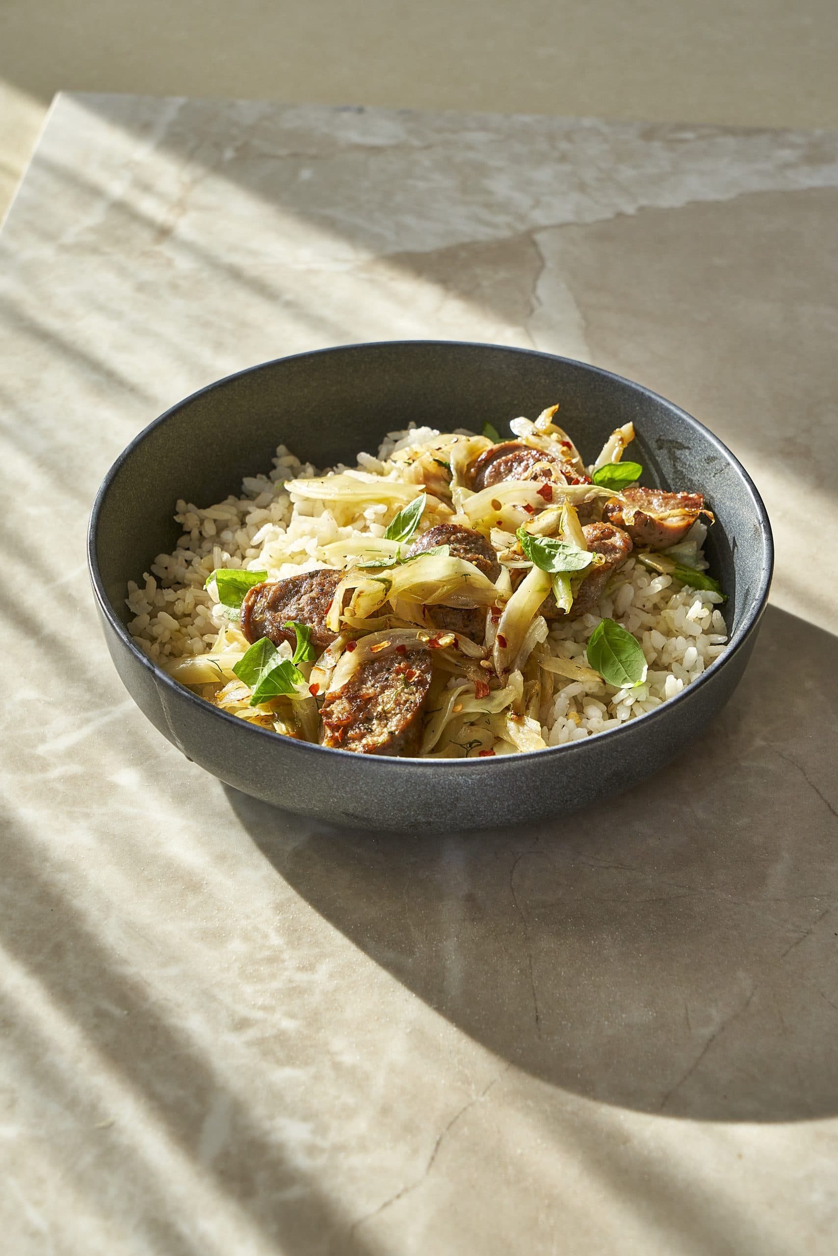 Rice Bowl with Sausage and Fennel | The Bittman Project