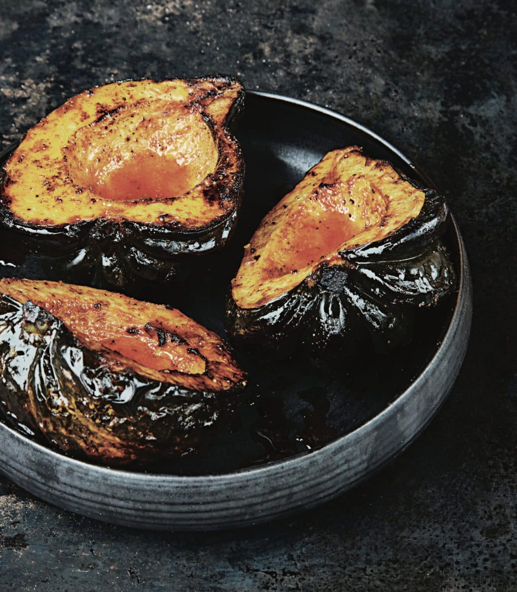 grilled acorn squash maple butter
