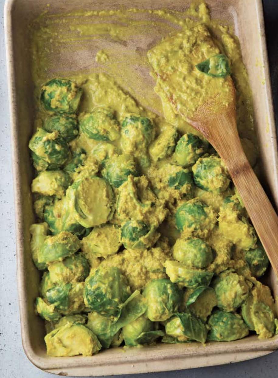 Slow-Cooked Brussels Sprouts with Lemongrass