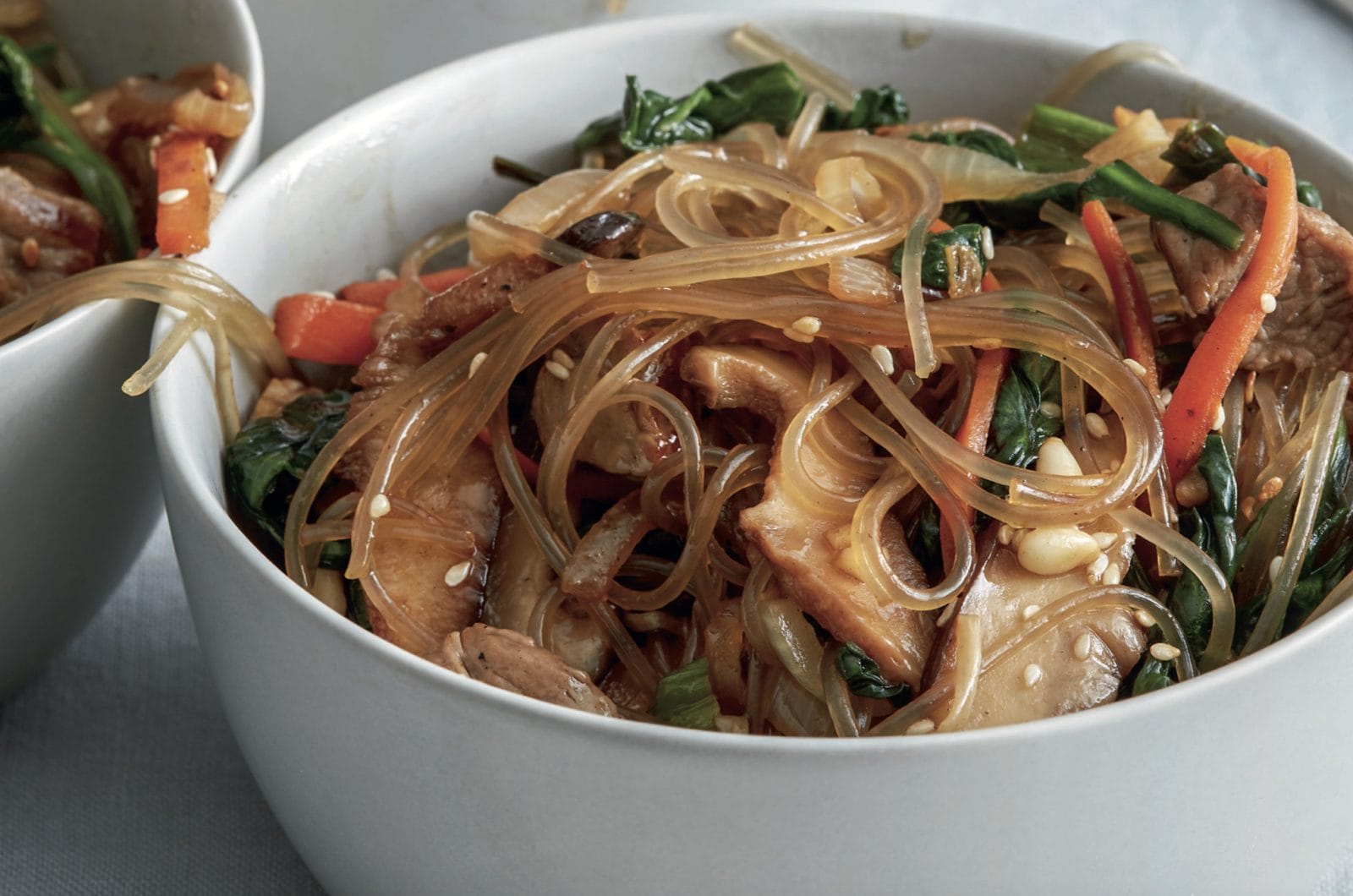 Glass Noodles With Vegetables and Meat (For One)