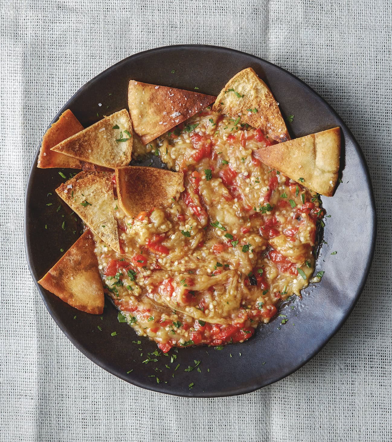 Grilled or roasted eggplant dip