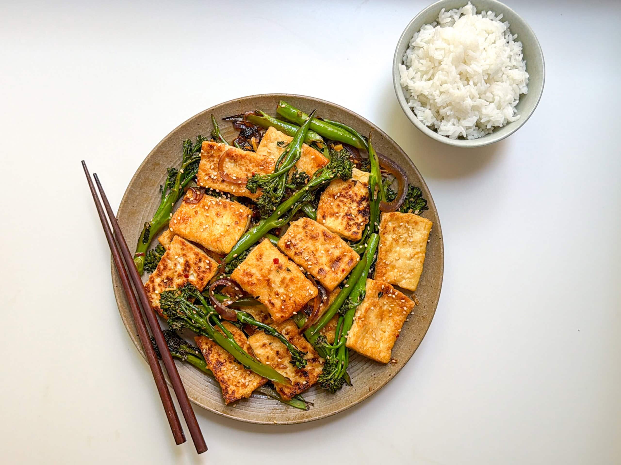 TK Cooking for One: Crispy Tofu with Broccolini and Rice | The Bittman ...