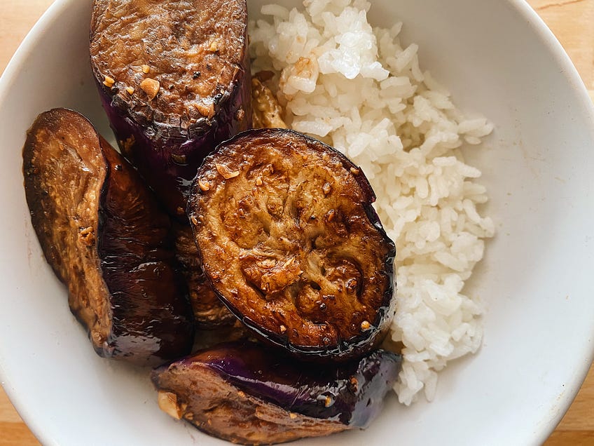 Holly Haines' Eggplant Adobo
