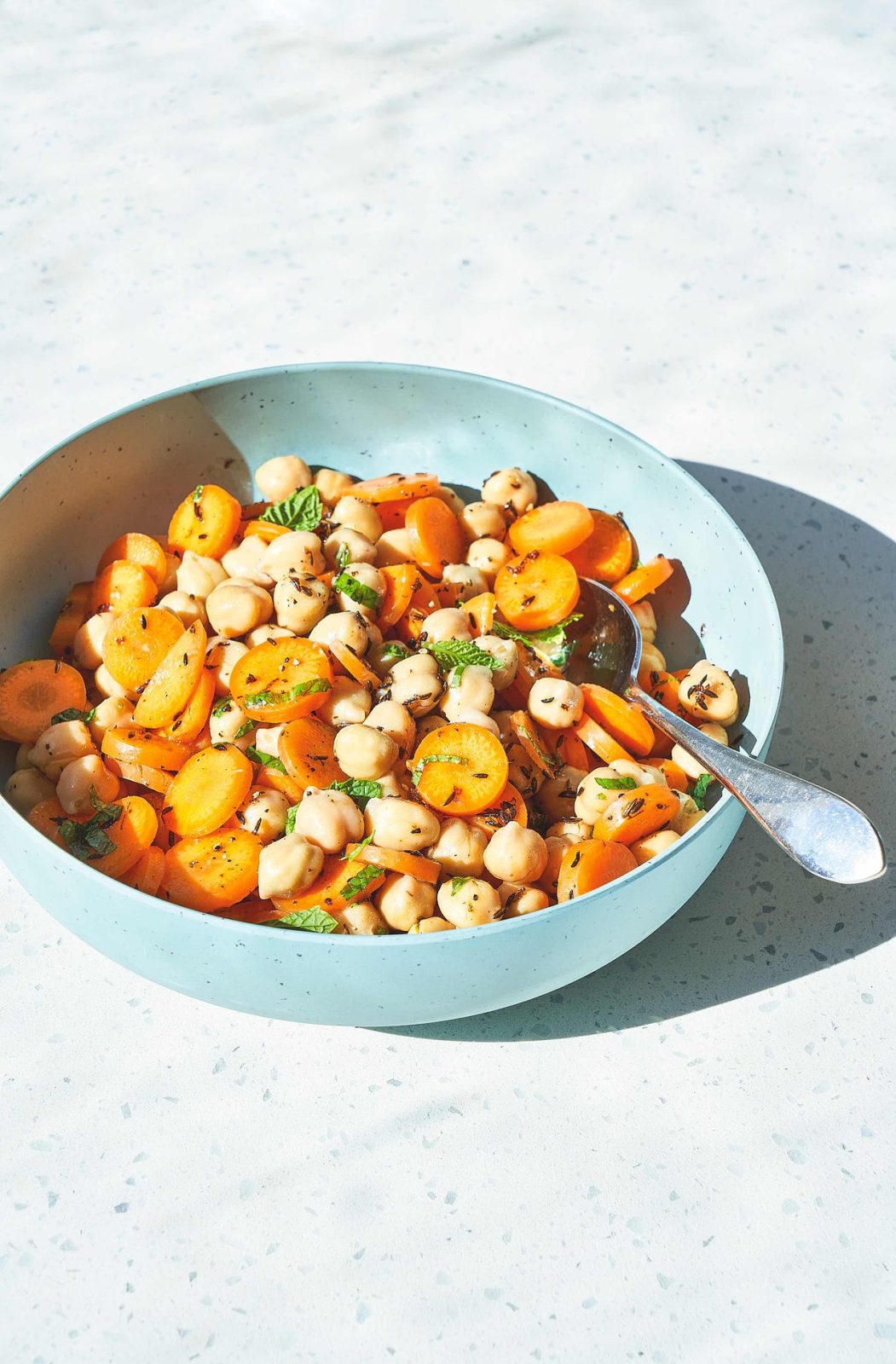 Chickpea and Carrot Salad with Warm Cumin Oil - The Bittman Project